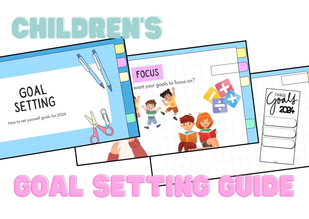 Presentation to guide children on how to set goals for 2024