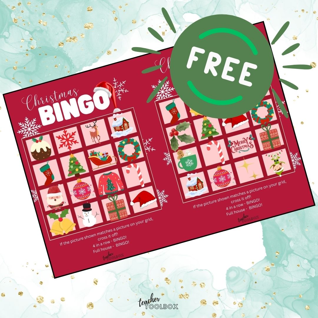 Christmas bingo teacher toolbox