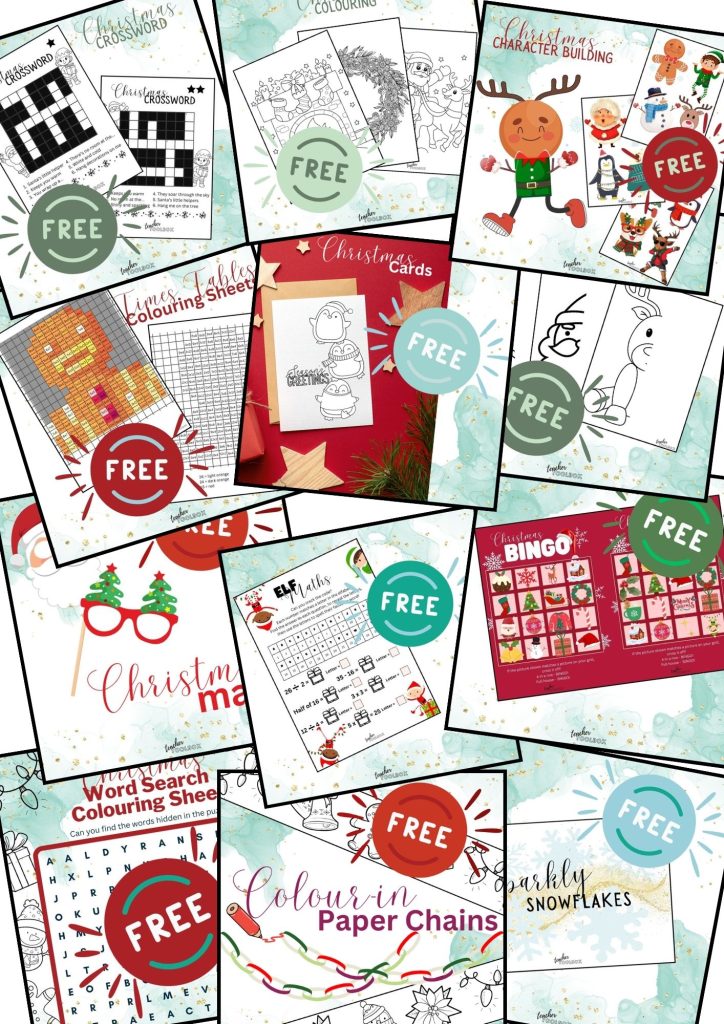 12 Days of Christmas Free Resources for teachers